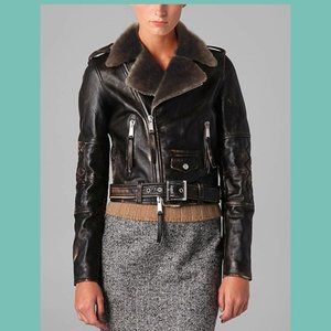 Leather jacket by Dsquared 2